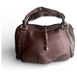 Céline Bittersweet Tasche Braun/Dunkelviolett