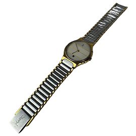 Orologio al quarzo bicolore vintage Yves Saint Laurent Argento Oro