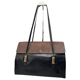 Borsa in pelle Loewe Madrid vintage marrone nera