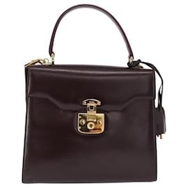 Bolso de mano Gucci Vintage Lady Lock de cuero mediano