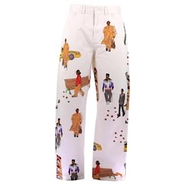 Louis Vuitton Pantalón de mezclilla con estampados AW19 Virgil Abloh