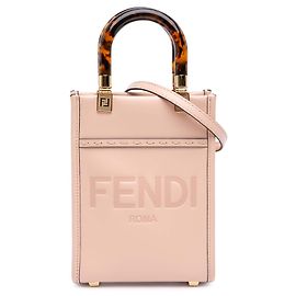 Fendi Pink Mini Leder Sunshine Shopper Tote