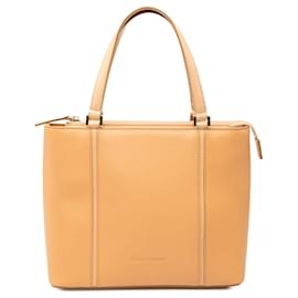Borsa tote in pelle marrone Burberry
