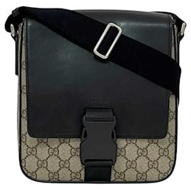 Borsa a Spalla Gucci in Nero e Beige