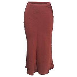 Falda Bar Anine Bing en seda roja