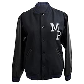 Chaqueta Varsity Miss Rayon en Lana Negra A.P.C. x Jean Touitou - Apc