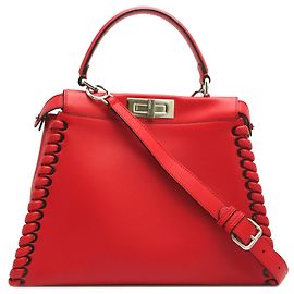 Borsa a mano Fendi Peekaboo Selleria per donne