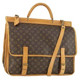 LOUIS VUITTON Monogram Sac Kleber Travel Bag M58122 LV Auth 162448