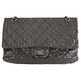 Borsa a Spalla 2.55 in Pelle Grigia - Chanel