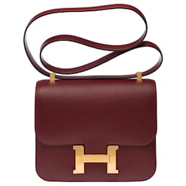 Borsa HERMES Constance in Pelle Rossa - 103287 - Hermès