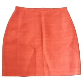 Irene Van Ryb Rock aus Orange Leinen