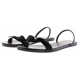 The row Schwarze "Bow" Sandalen mit Schleifendetails