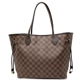 Louis Vuitton Borsa Neverfull MM Damier Ebene Marrone