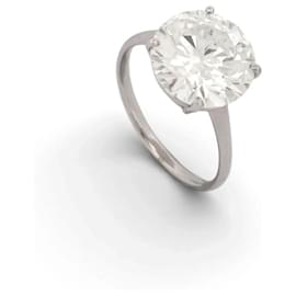 NEUER LABOR-DIAMANT-SOLITÄR-RING 5.41CTS 18K WEISSGOLD 3.39G - Autre Marque