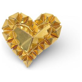 BROCCO VINTAGE RARO CHRISTIAN LACROIX CUORE DORATO