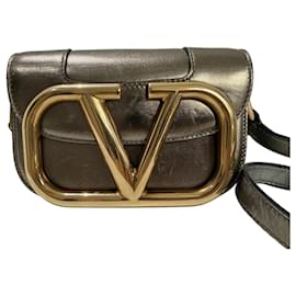 Sac à main Valentino Garavani Supervee Doré Cuir