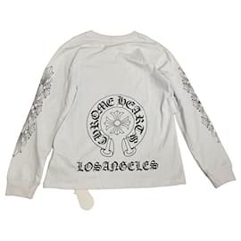 Chrome Hearts weiße T-Shirt mit Los Angeles Druck