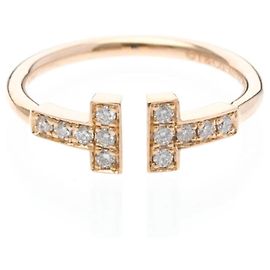Tiffany & Co Anello T-Wire Tiffany con diamante in oro giallo