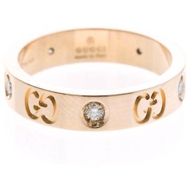 Anello Icon Gucci Diamante in Oro Rosa (18K)
