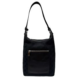 Hobo in Canvas GG Gucci Nero