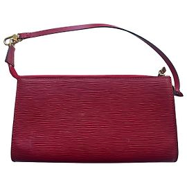 Pochette Accessories Louis Vuitton Rossa Pelle