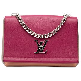 Louis Vuitton Borsa Lockme II BB in pelle tricolore viola