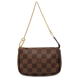 Mini Pochette Accessoires Damier Ebene Marrone Louis Vuitton