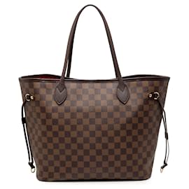 Louis Vuitton Borsa Neverfull MM Damier Ebene Marrone