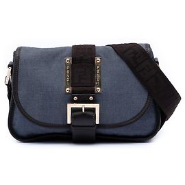 Fendi Blu Zucca in Denim con Chiusura a Fibbia
