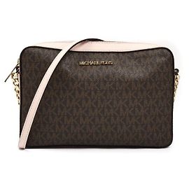 Borsa a spalla in tela rivestita JET SET ITEM EW di Michael Kors