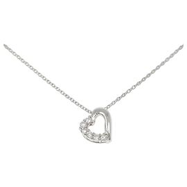Autre Marque Collana a Cuore in Diamanti e Platino
