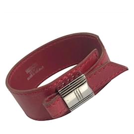 Hermès bracelet in red leather