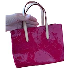 Borsa Louis Vuitton Catalina PM Pelle Verniciata Fuchsia