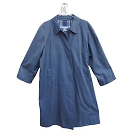 Impermeable Burberry de gabardina azul marino