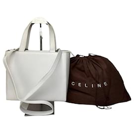Céline Borsa in pelle 2Way Vintage Celine Paris Bianca