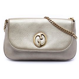Gucci Gold Medium Calfskin 1973 Chain Crossbody