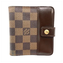 Louis Vuitton Compact Zip Bifold Geldbörse Damier Ebene N61668