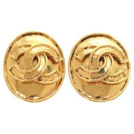 Vintage Chanel Gold Clip Ohrringe
