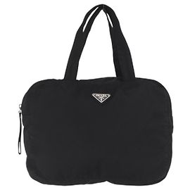 Borsa a mano vintage Prada con zip in tessuto