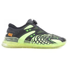 Sneakers Gucci in pelle nero e verde 620337