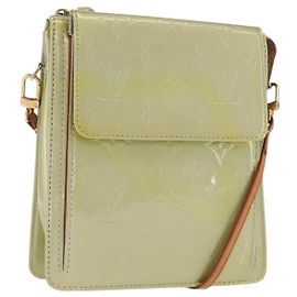 LOUIS VUITTON Bolsa de Accesorios Motto Monogram Vernis Gris M91030 LV Auth BA10058