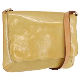 LOUIS VUITTON Borsa Thompson Street Monogram Vernis Beige M91301 LV Auth 169346
