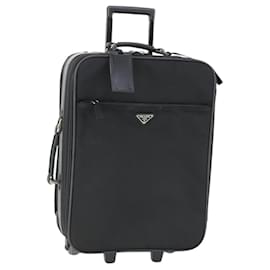 PRADA Custodia Valigia Nylon Nero Argento Auth bs32712 - Prada