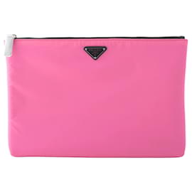 Clutch Tessuto Prada Rosa