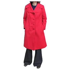 Cappotto Max Mara in lana corallo