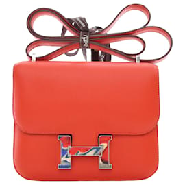 Hermès Orange Mini Swift Marble Constance 18