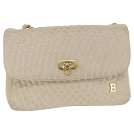 Borsa a spalla vintage Bally in pelle trapuntata con catena