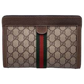 Borsa a mano in tessuto vintage Gucci Ophidia