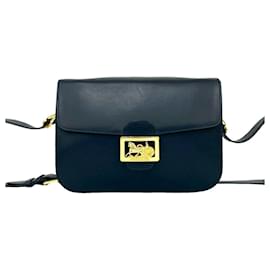Borsa a spalla in pelle blu navy Celine - Céline