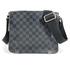 Borsa a tracolla con flap District PM NM Damier Graphite Louis Vuitton